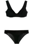 Zimmermann 'gossamer' Off-shoulder Bikini Set, Women's, Size: 1, Black, Polyamide/spandex/elastane
