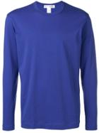 Comme Des Garçons Shirt Boys Logo Printed Sweatshirt - Blue
