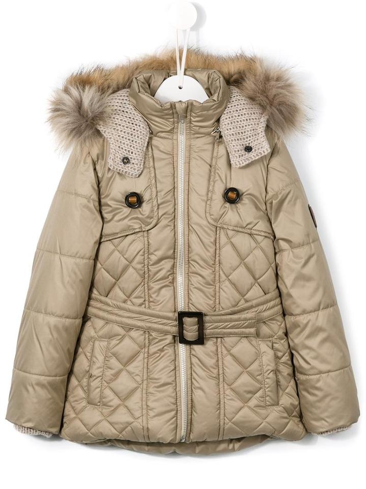 Lapin House Hooded Padded Coat, Girl's, Size: 10 Yrs, Nude/neutrals
