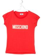 Moschino Kids - Logo Print T-shirt - Kids - Cotton/spandex/elastane - 14 Yrs, Girl's, Yellow/orange