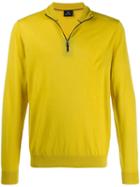 Ps Paul Smith Zip Front Jumper - Yellow