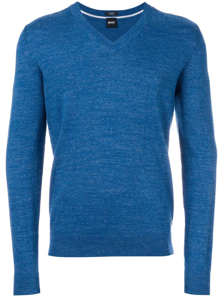 Boss Hugo Boss Long Sleeved Sweatshirt - Blue
