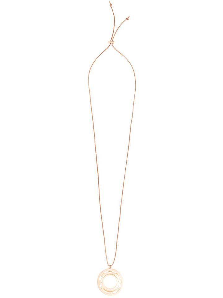 Tory Burch Serif T Spinning Pendant Necklace - Gold
