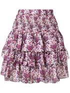 Isabel Marant Tiered Skirt - Purple