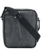 Etro Paisley Print Shoulder Bag - Black