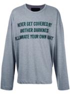 Juun.j - Text Detail Longsleeve Top - Men - Cotton/rayon - 44, Grey, Cotton/rayon