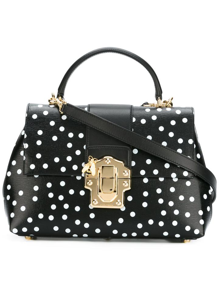 Dolce & Gabbana - Lucia Satchel - Women - Leather - One Size, Black, Leather