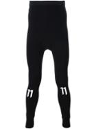 11 By Boris Bidjan Saberi Drop Crotch Leggings, Men's, Size: Medium, Black, Cotton/spandex/elastane