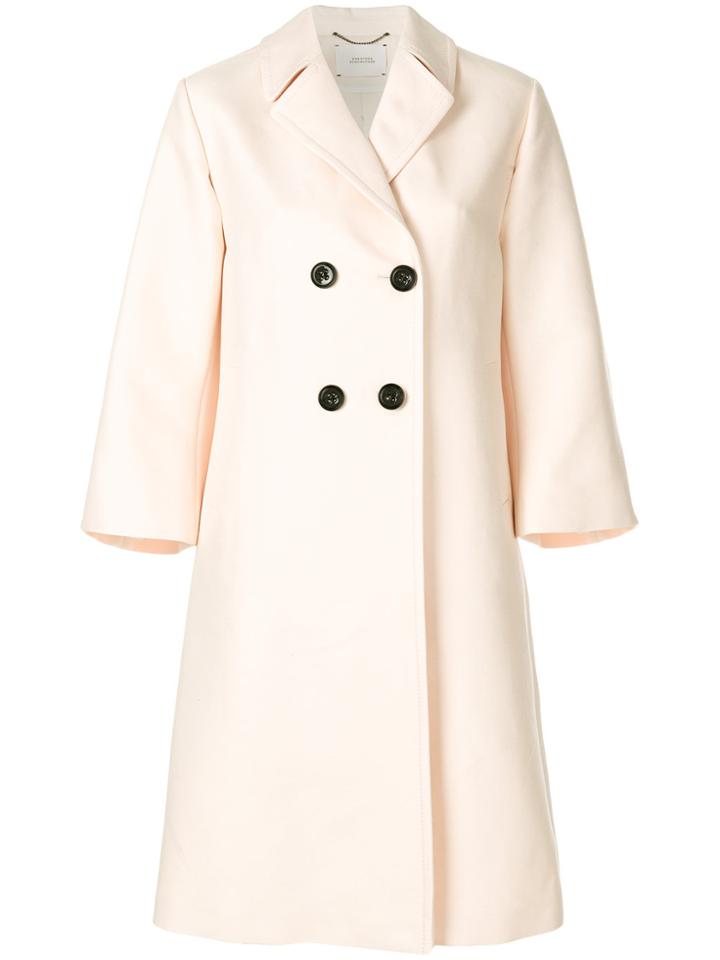 Dorothee Schumacher Double Breasted Coat - Nude & Neutrals