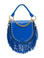Sacai Horseshoe Leather Shoulder Bag - Blue