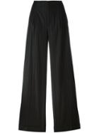 Etro Flared Trousers, Women's, Size: 40, Black, Spandex/elastane/viscose/wool