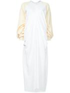 Jw Anderson Elongated Sleeves Maxi Dress - White