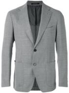 Tagliatore - Single Breasted Blazer - Men - Cupro/virgin Wool - 56, Grey, Cupro/virgin Wool