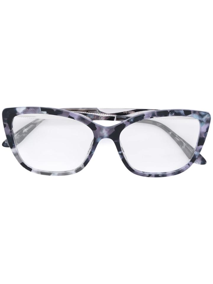 Dolce & Gabbana Eyewear Cat Eye Glasses - Grey