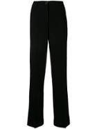Aspesi High Waisted Palazzo Trousers - Black