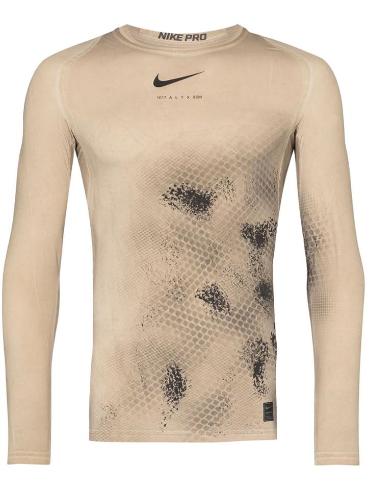1017 Alyx 9sm X 1017 Alyx 9sm Long-sleeve Compression Top - Brown