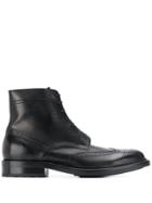 Saint Laurent Brogue Ankle Boots - Black