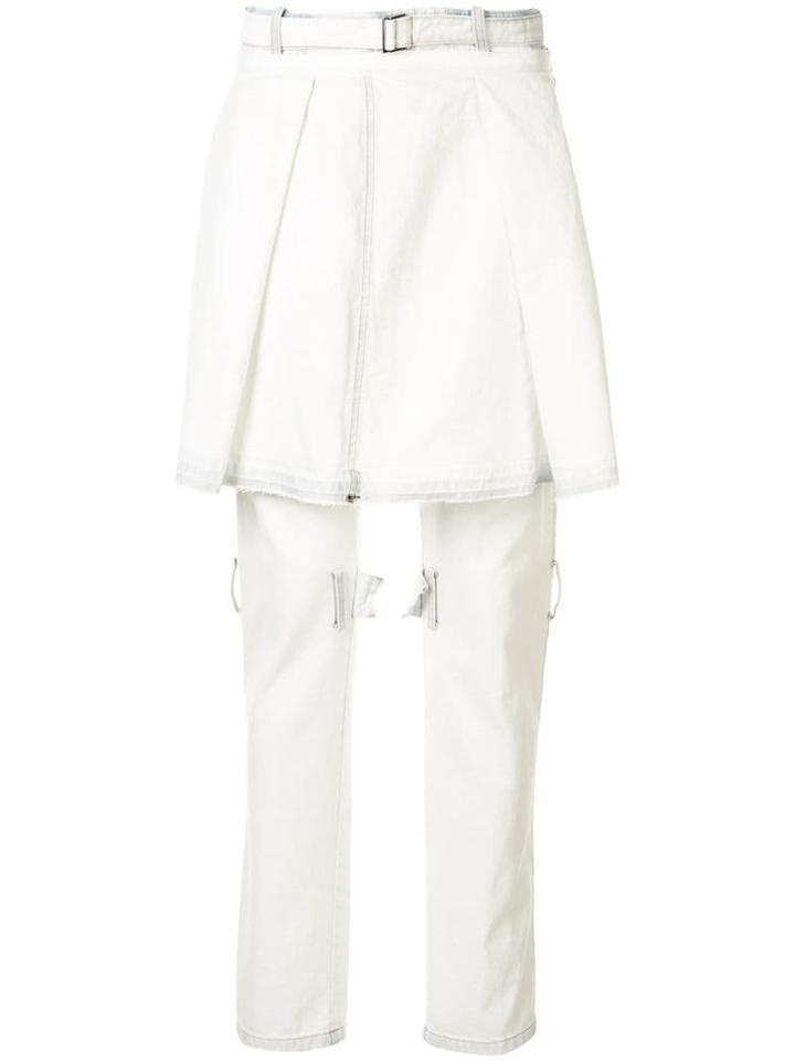 Sacai Layered Deconstructed Trousers - White