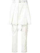 Sacai Layered Deconstructed Trousers - White