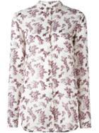 Forte Forte Floral Print Shirt, Women's, Size: 0, Pink/purple, Cotton/silk