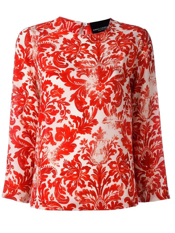 Erika Cavallini Baroque Print Blouse