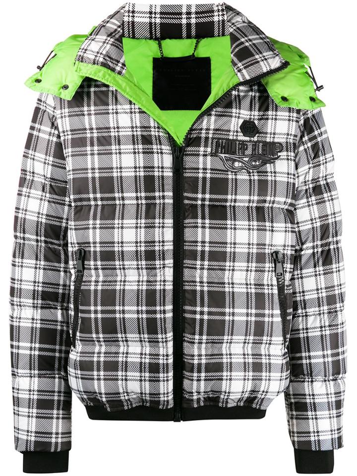 Philipp Plein Plaid 20th Anniversary Jacket - White