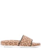 Gucci Interlocked Gg Slide Sandals - Neutrals