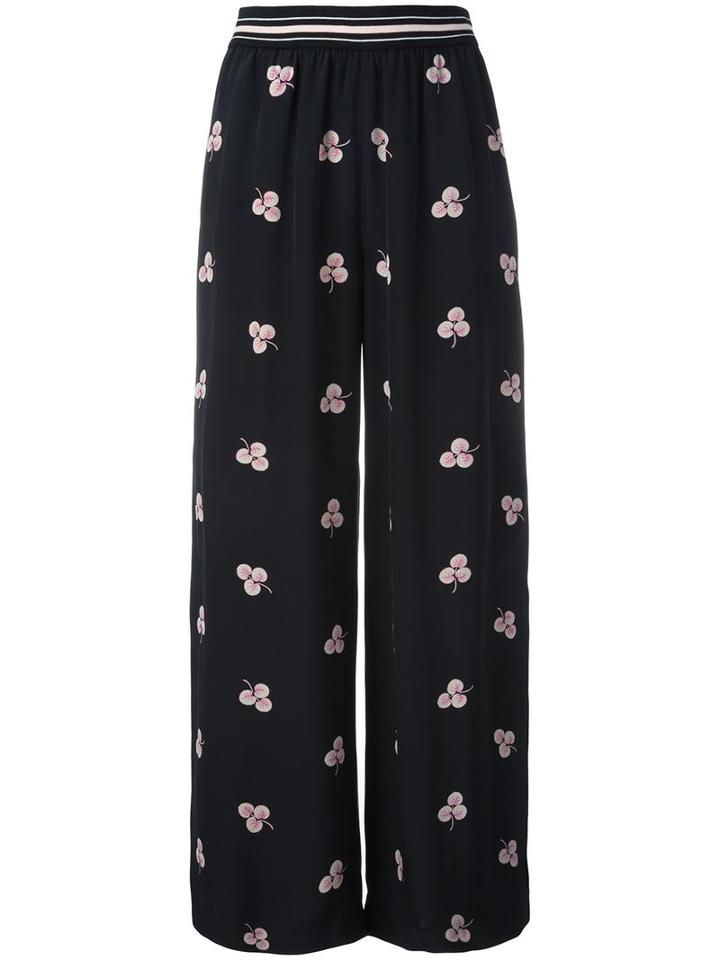 Vilshenko Rose Trousers, Women's, Size: 12, Black, Silk