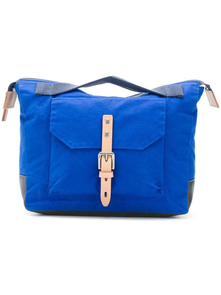 Ally Capellino Buckled Pocket Tote - Blue