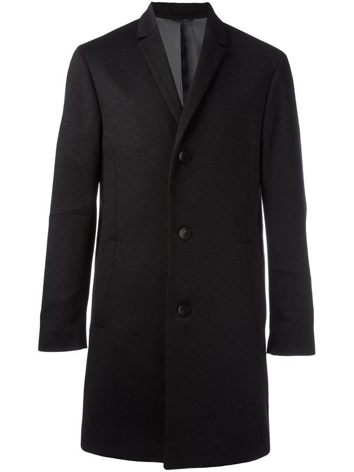 Calvin Klein 'carlo' Long Coat, Men's, Size: 50, Grey, Virgin Wool/cashmere/polyester/viscose