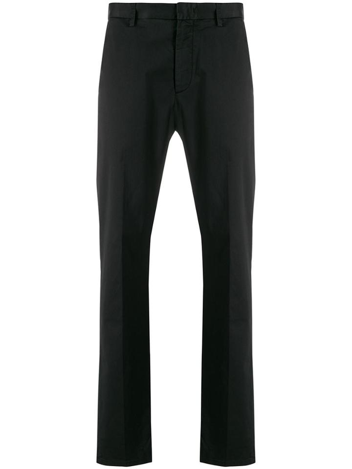 Z Zegna Straight-leg Tailored Trousers - Black
