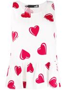 Moschino Vintage 2000's Heart Printed Blouse - White