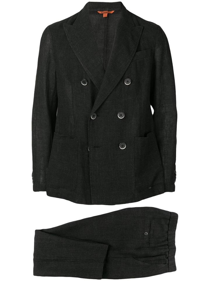 Barena Two-piece Double Breasted Suit - Black