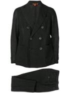 Barena Two-piece Double Breasted Suit - Black