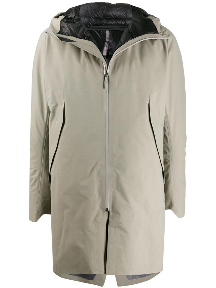 Veilance Monitor Hooded Down Coat - Grey