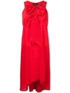 Twin-set Sleeveless Asymmetric Dress, Women's, Size: Xxs, Red, Silk/cotton