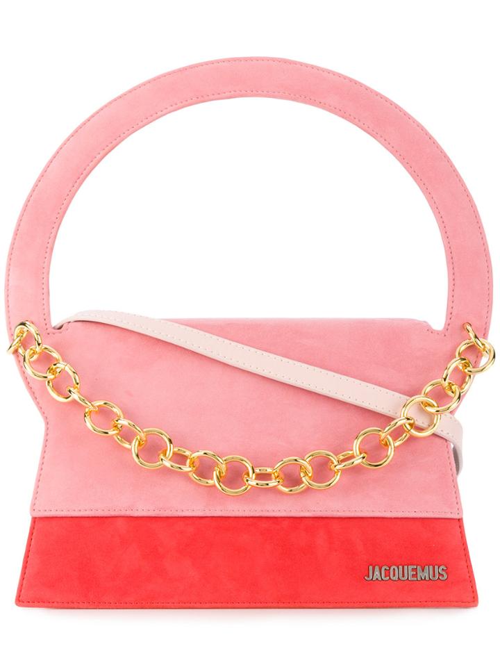 Jacquemus Structured Tote Bag With Gold Chain - Multicolour