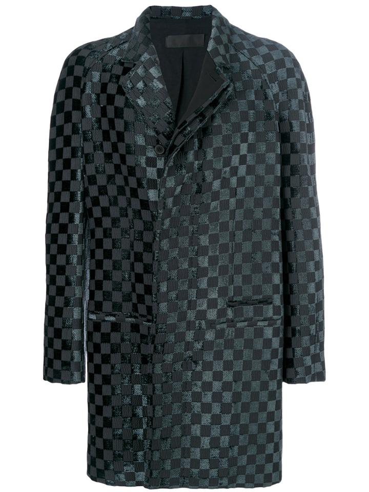 Haider Ackermann Checked Coat - Black