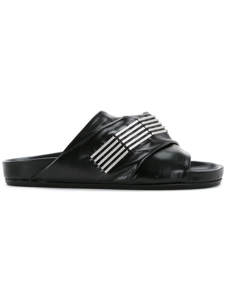 Rick Owens Mobius Sliders - Black