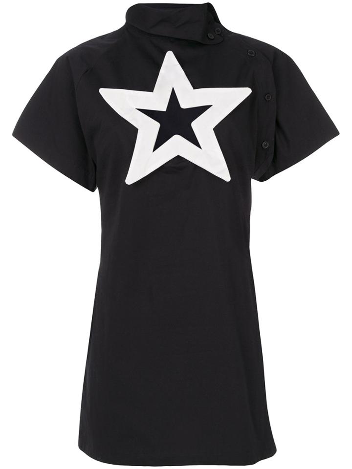 Ktz Star Cut-out Dress - Black