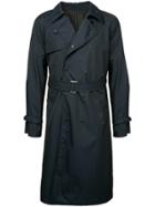Zambesi Double-breasted Classic Trench Coat - Blue