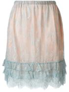 Philosophy Di Lorenzo Serafini Lace Skirt, Women's, Size: 42, Blue, Polyamide/polyester