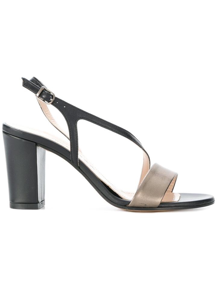 Marc Ellis Multi-strap Block Heel Sandals - Black