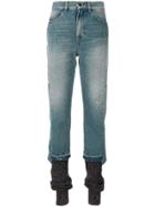 Circus Hotel Layered Bottom Skinny Jeans - Blue