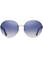 Prada Eyewear Gradient Lens Sunglasses - Gold