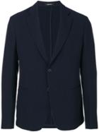 Giorgio Armani - Textured Blazer - Men - Polyester/spandex/elastane/acetate/virgin Wool - 48, Blue, Polyester/spandex/elastane/acetate/virgin Wool