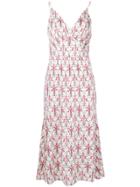Prada Printed Midi Slip Dress - White