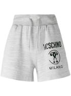 Moschino Branded Drawstring Shorts - Grey