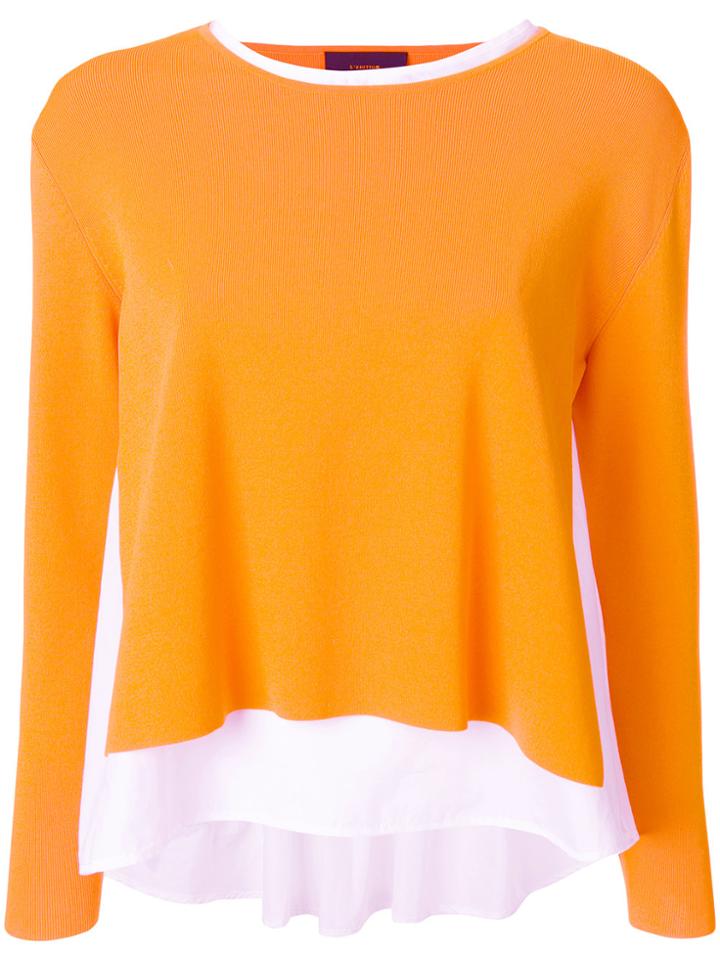 Lédition Layered Sweater - Yellow & Orange