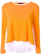 Lédition Layered Sweater - Yellow & Orange